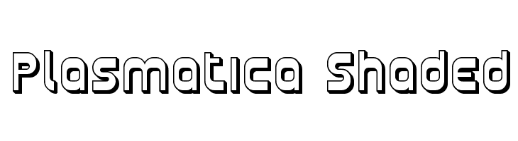 Plasmatica Shaded Font