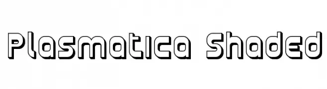 Plasmatica Shaded  नि: शुल्क फ़ॉन्ट्स डाउनलोड