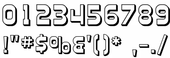 Plasmatica Shaded Font OTHER CHARS