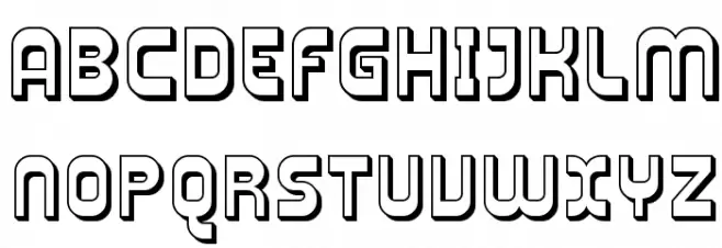 Plasmatica Shaded Шрифта ВЕРХНИЙ