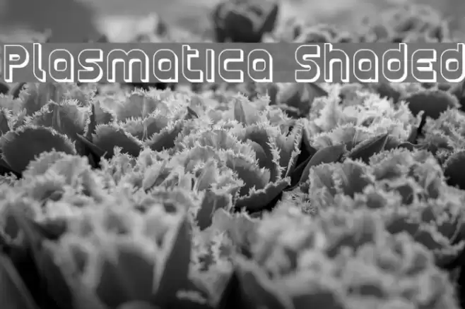 Plasmatica Shaded Font examples