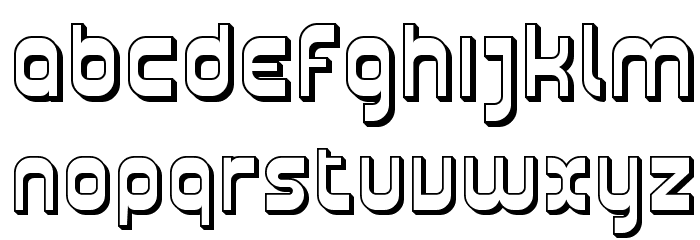 Plasmatica Shaded Font LOWERCASE