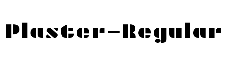 Plaster-Regular  Frei Schriftart Herunterladen