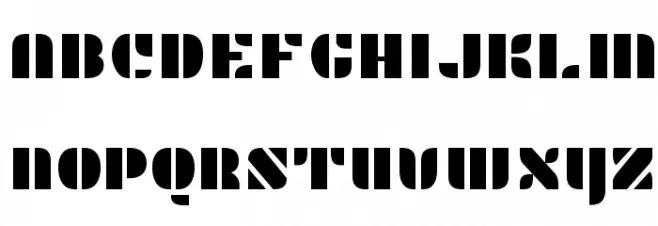 Plaster-Regular Schriftart Groß