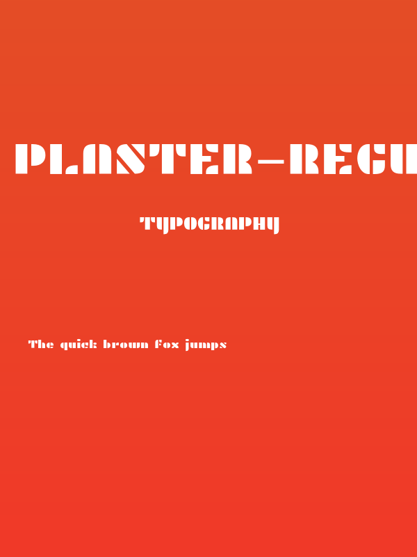Plaster-Regular Poster
