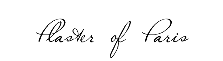 Plaster of Paris Font