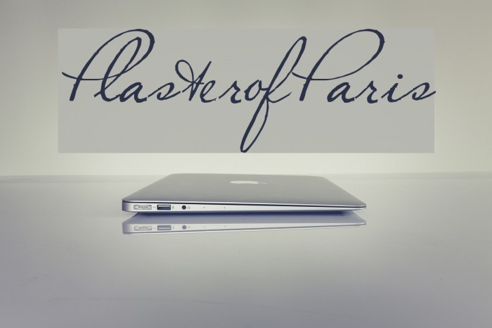 Plaster of Paris Font examples