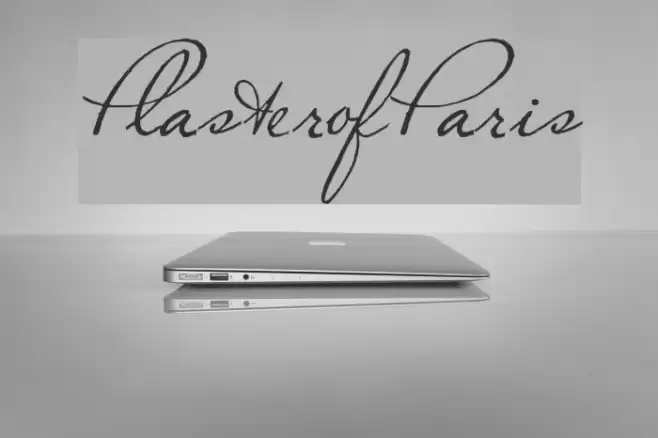 Plaster of Paris Font examples