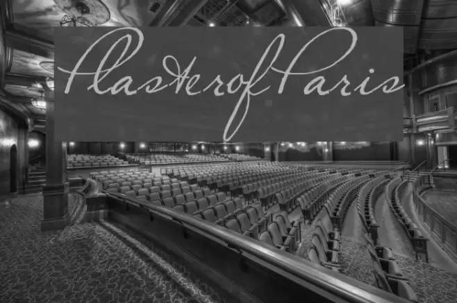 Plaster of Paris Font examples