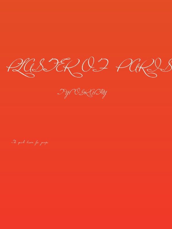 Plaster of Paris Poster