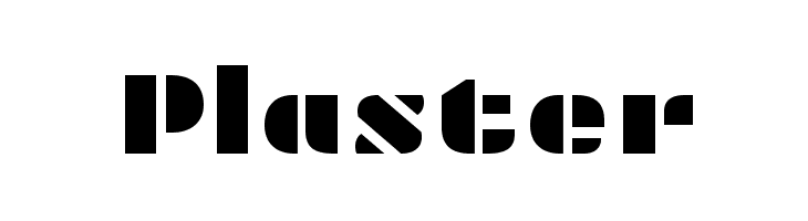 Plaster  Free Fonts Download