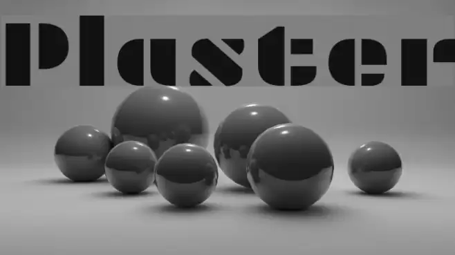 Plaster Font examples