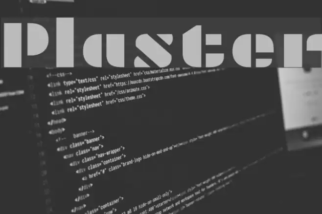 Plaster Font examples