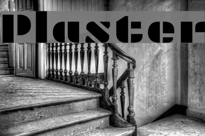 Plaster Font examples