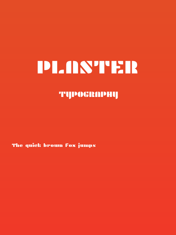 Plaster Poster