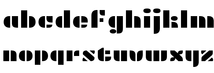 Plaster Font LOWERCASE