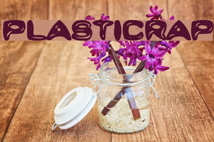 PlastiCrap Font examples