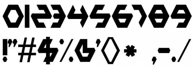 Plastic Bag Font OTHER CHARS