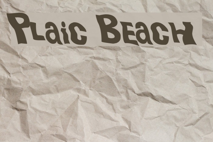 Plastic Beach Font examples