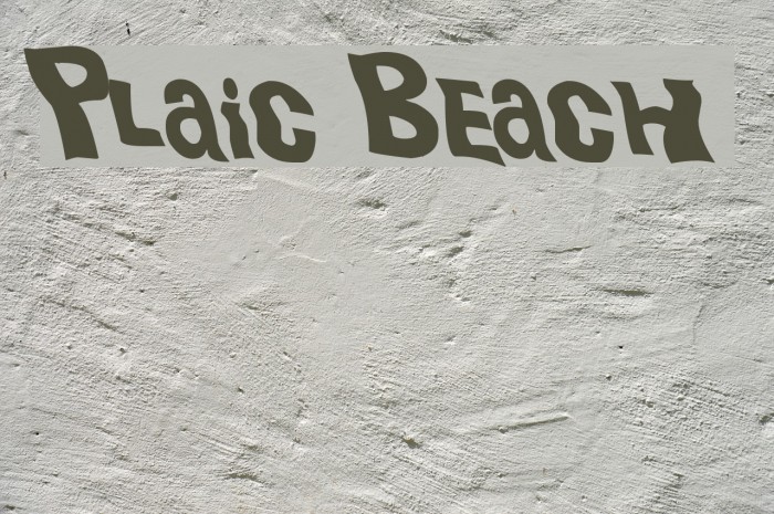Plastic Beach Font examples