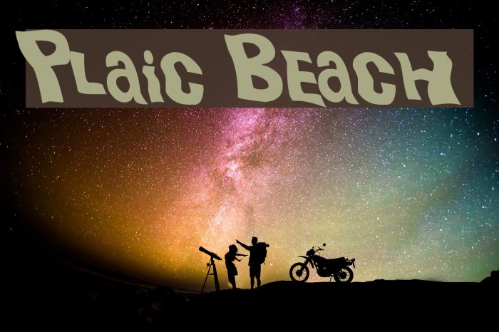 Plastic Beach Font examples