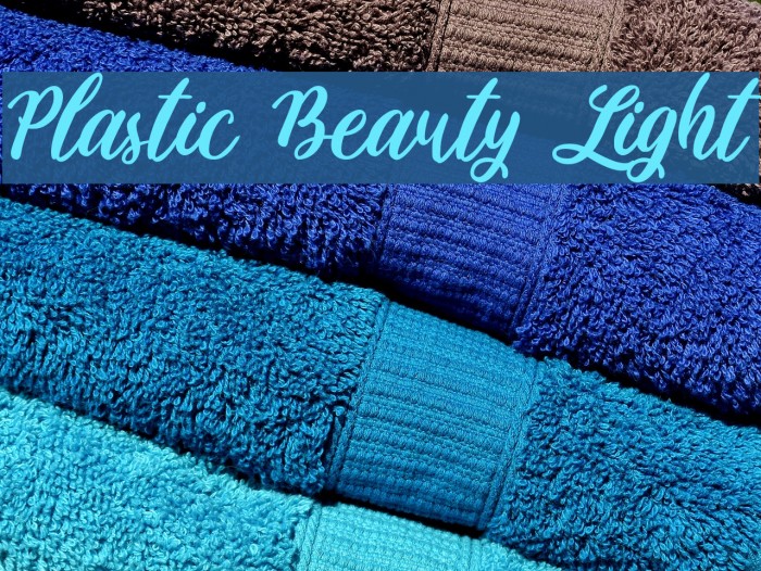 Plastic Beauty Light Font examples