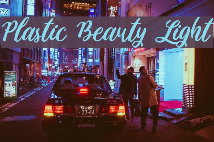 Plastic Beauty Light Font examples
