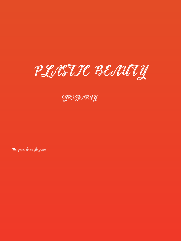 Plastic Beauty Poster