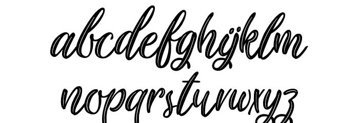 Plastic Beauty Font LOWERCASE
