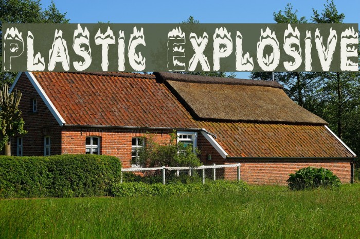 Plastic Explosive Font examples