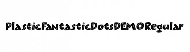 Plastic Fantastic Dots DEMO Regular  font caratteri gratis