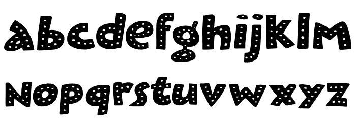 Plastic Fantastic Dots DEMO Regular Fuentes MINÚSCULAS