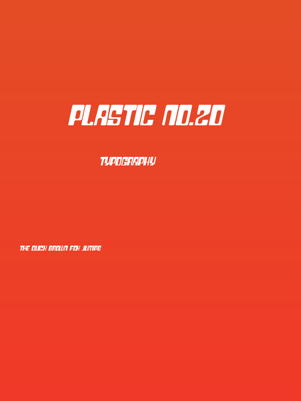 Plastic No.20 Poster