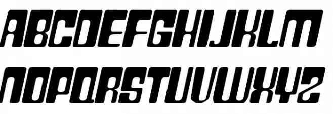 Plastic No.20 Schriftart Kleinbuchstaben