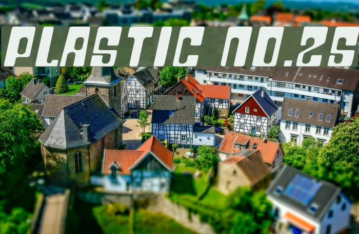 Plastic No.25 Font examples