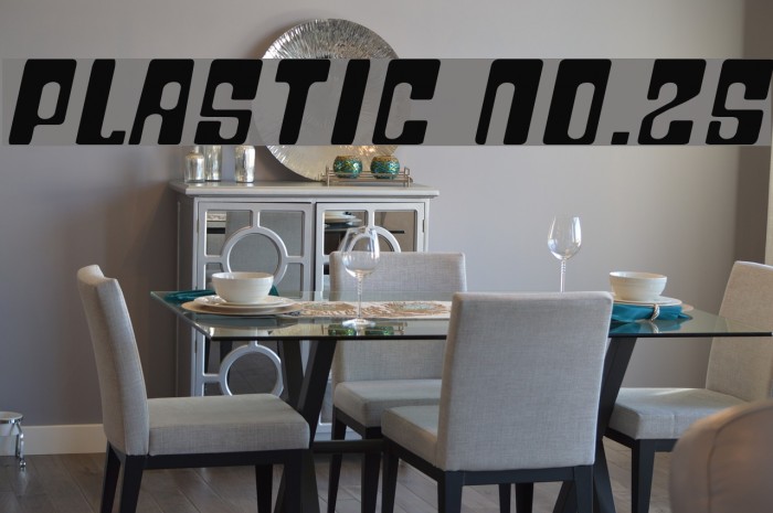 Plastic No.25 Font examples
