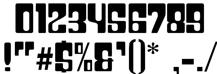 Plastic No.28 Font OTHER CHARS