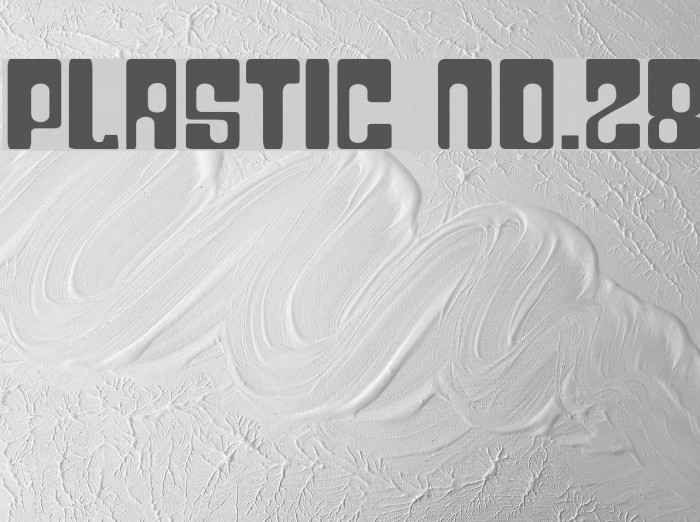 Plastic No.28 Font examples