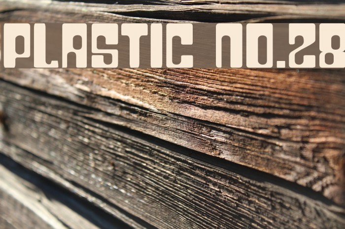 Plastic No.28 Font examples