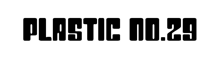 Plastic No.29  Frei Schriftart Herunterladen