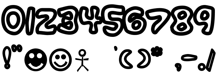 Plastic Tomato Bold Font OTHER CHARS