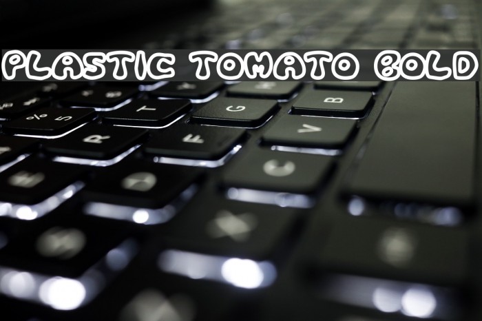 Plastic Tomato Bold Font examples