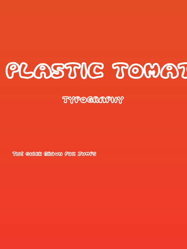 Plastic Tomato Bold Poster
