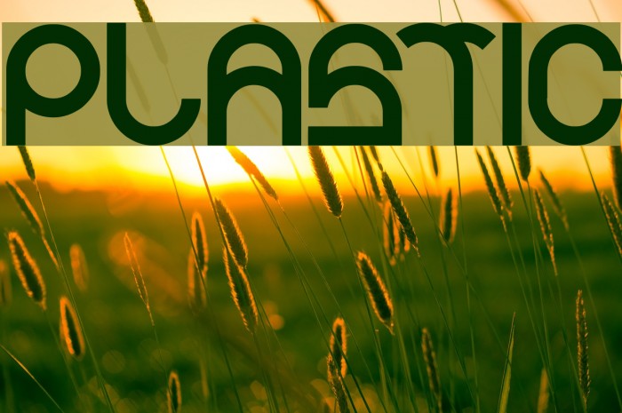 Plastic Font examples