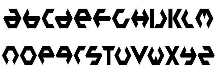 PlasticBag-Regular Font LOWERCASE