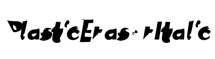 PlasticEraser Italic  font caratteri gratis