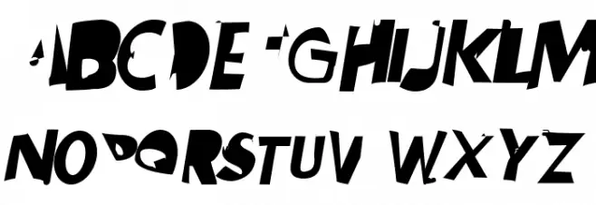 PlasticEraser Italic फ़ॉन्ट अपरकेस