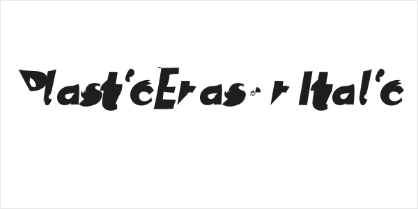 PlasticEraser Italic Logo