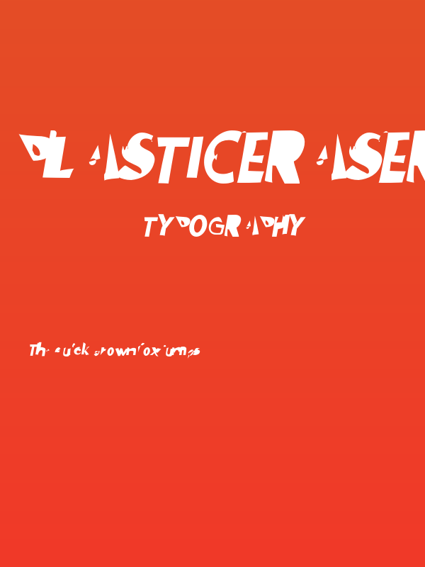 PlasticEraser Italic Poster