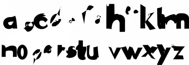 PlasticEraser Шрифта строчной